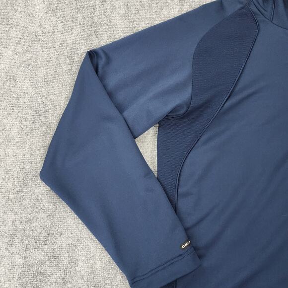 Vintage Nike Jacket Mens Small Blue Full Zip Hooptech Basketball Hoodie Sweat - Picture 8 of 16